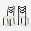 Zeeland Modern Solid Wood Geometric Dining Chair
