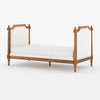 Menifee Solid Wood Vintage French Upholstered Twin Daybed