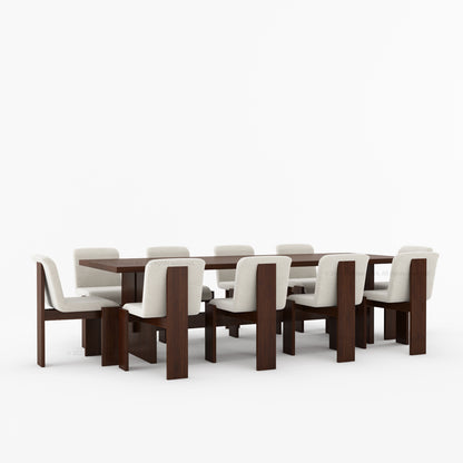 Marion Curved Boucle Upholstered Dining Chair