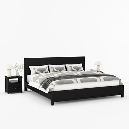 Princeton Bedroom Collection with Geometric Wood Detailing