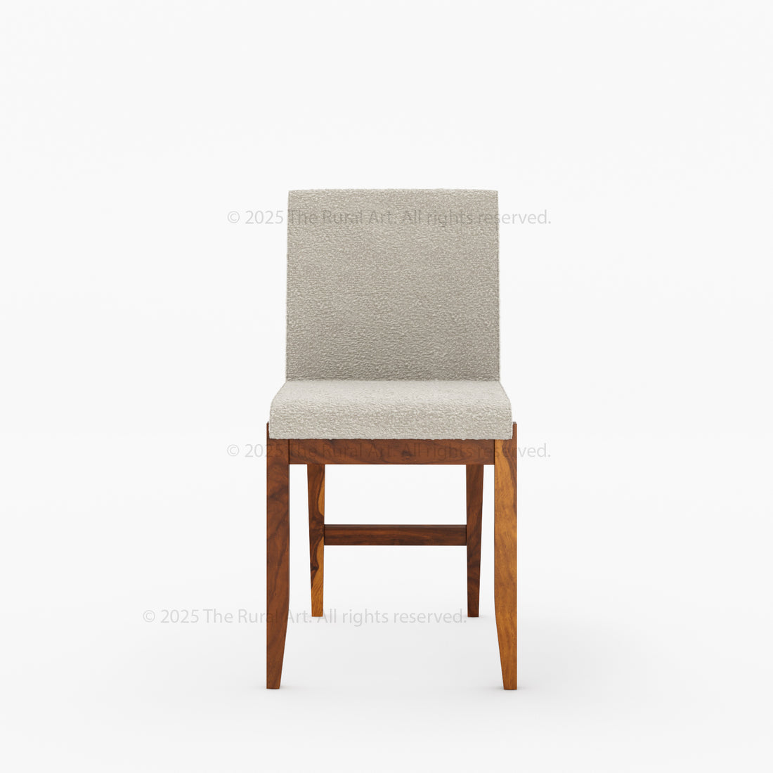 Ashland Upholstered Solid Wood Dining Chair in Bouclé Fabric