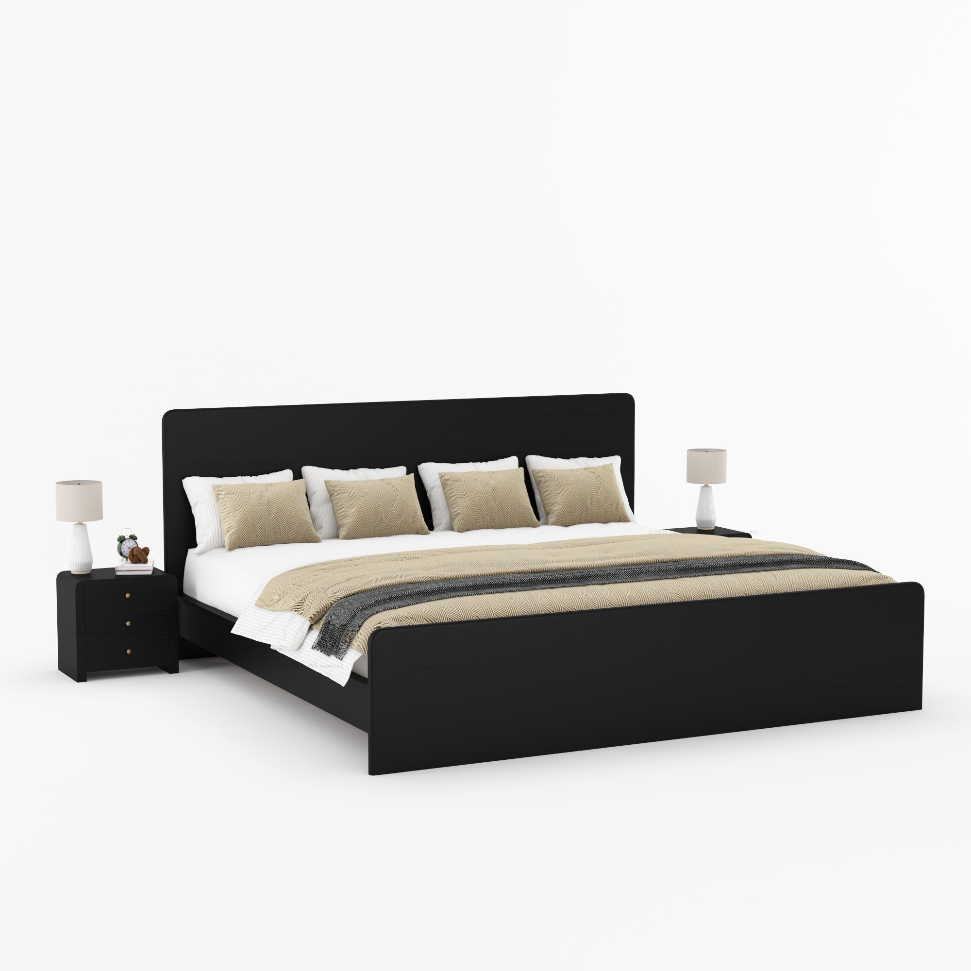 Garland 6 Piece Real Solid Wood Bedroom Set