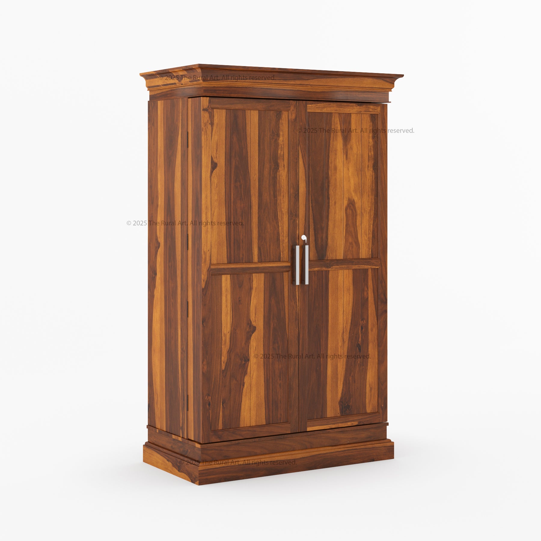 Melinda Solid Wood Bar Cabinet with Storage &amp; Wine Rack