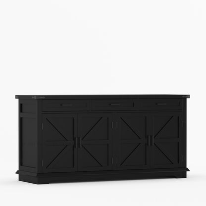 Lincoln Estate Cross-Panel Wine Bar Cabinet