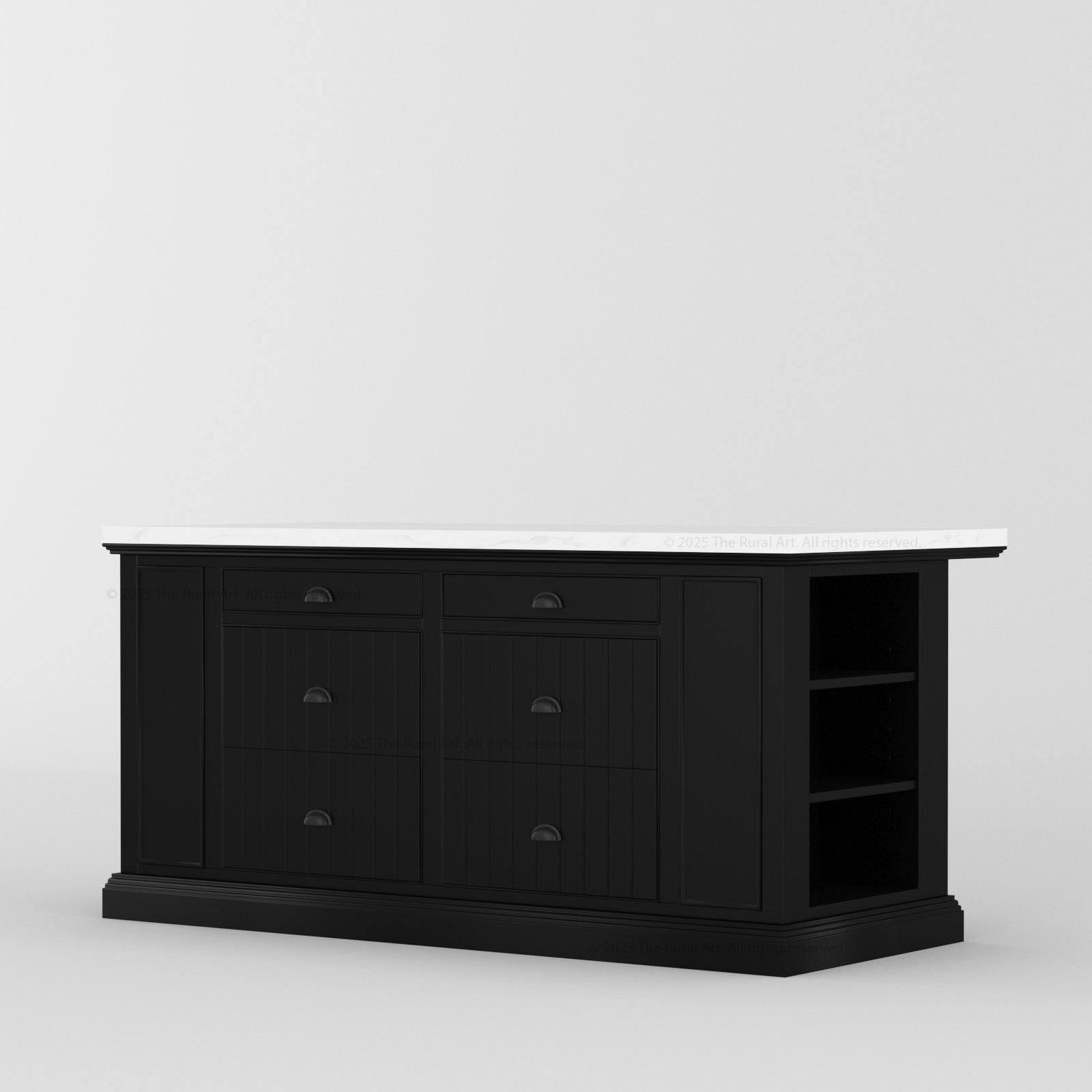 Chester Solid Wood Panelled Kitchen Island