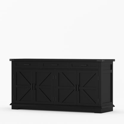 Lincoln Estate Cross-Panel Wine Bar Cabinet