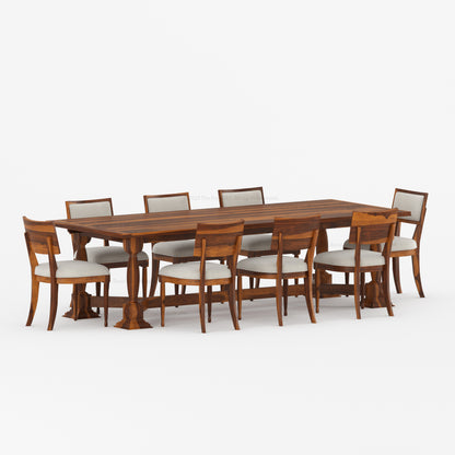 Monterey Solid Wood Dining Table &amp; Upholstered Chair Set