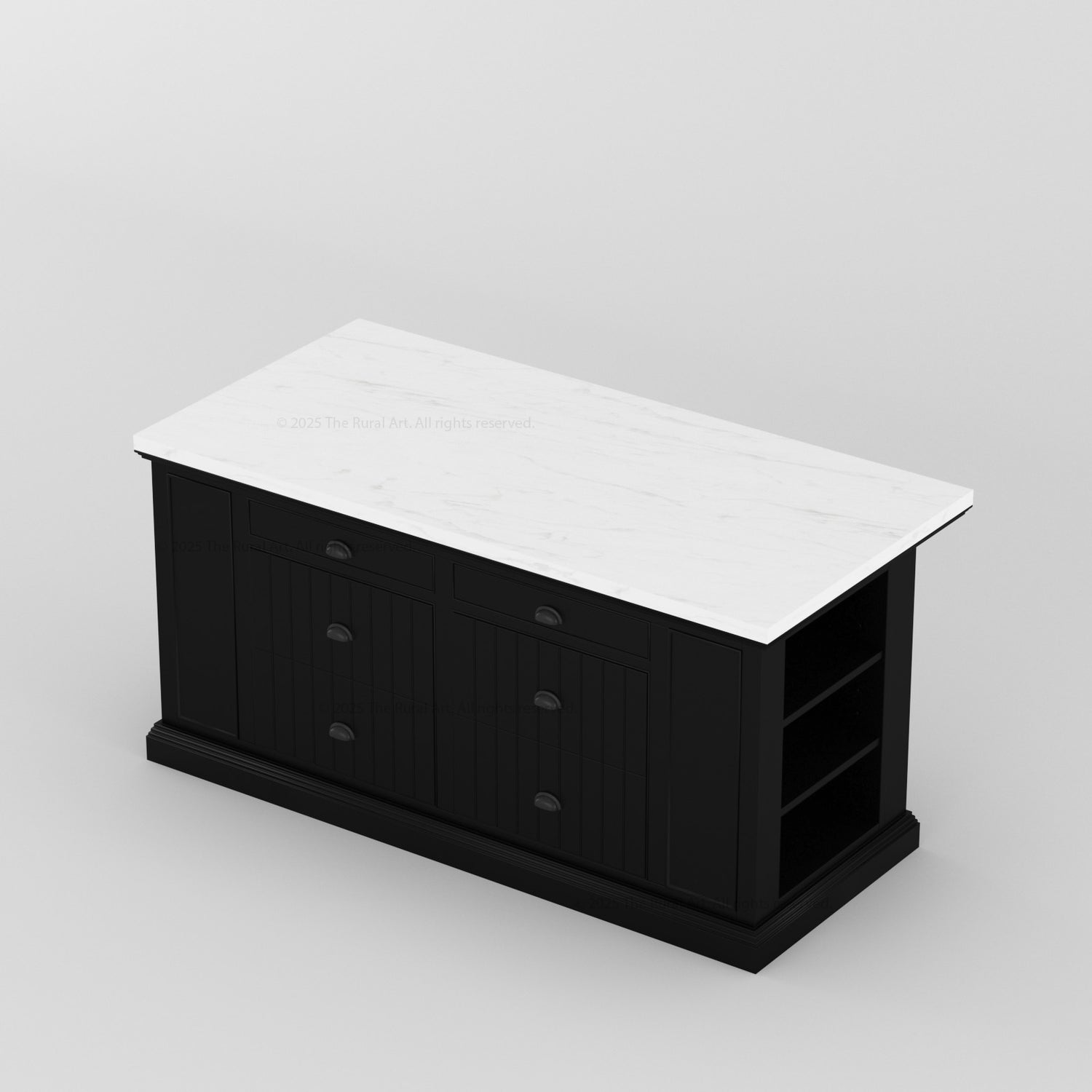 Chester Solid Wood Panelled Kitchen Island