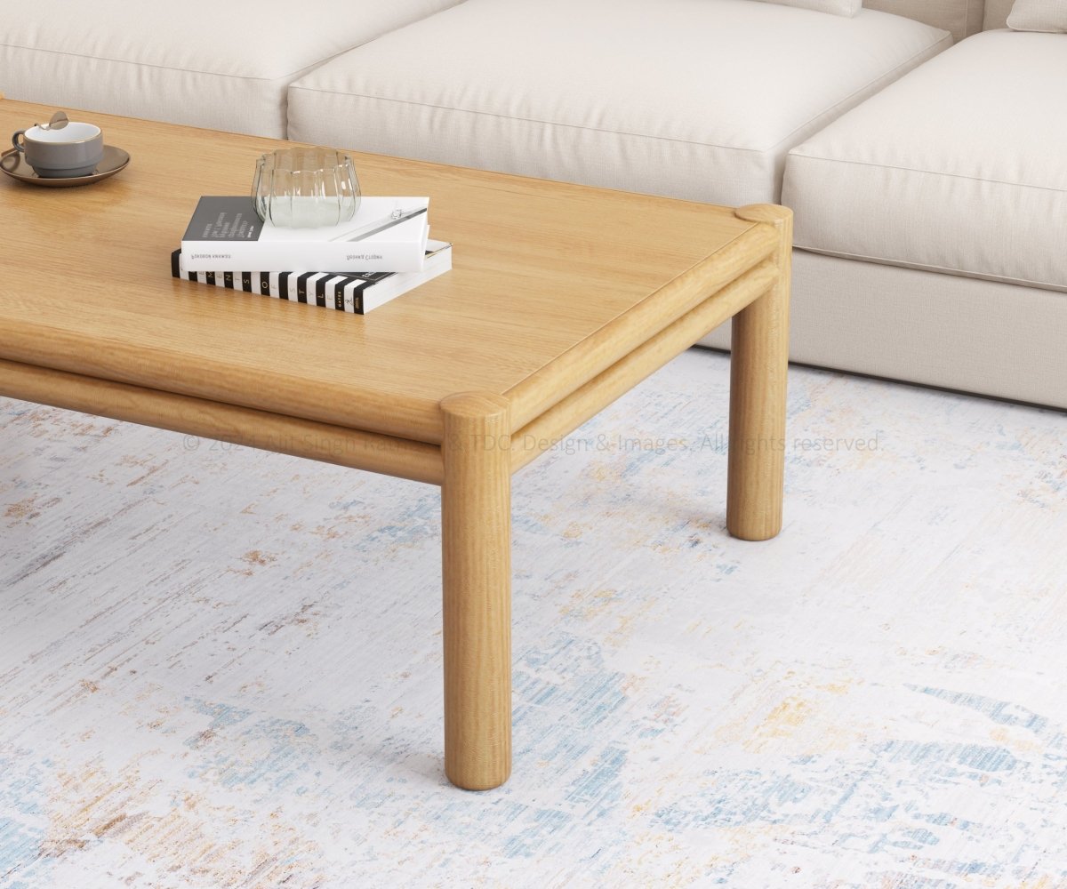 Anniston Teak Wood Rectangle Coffee Table