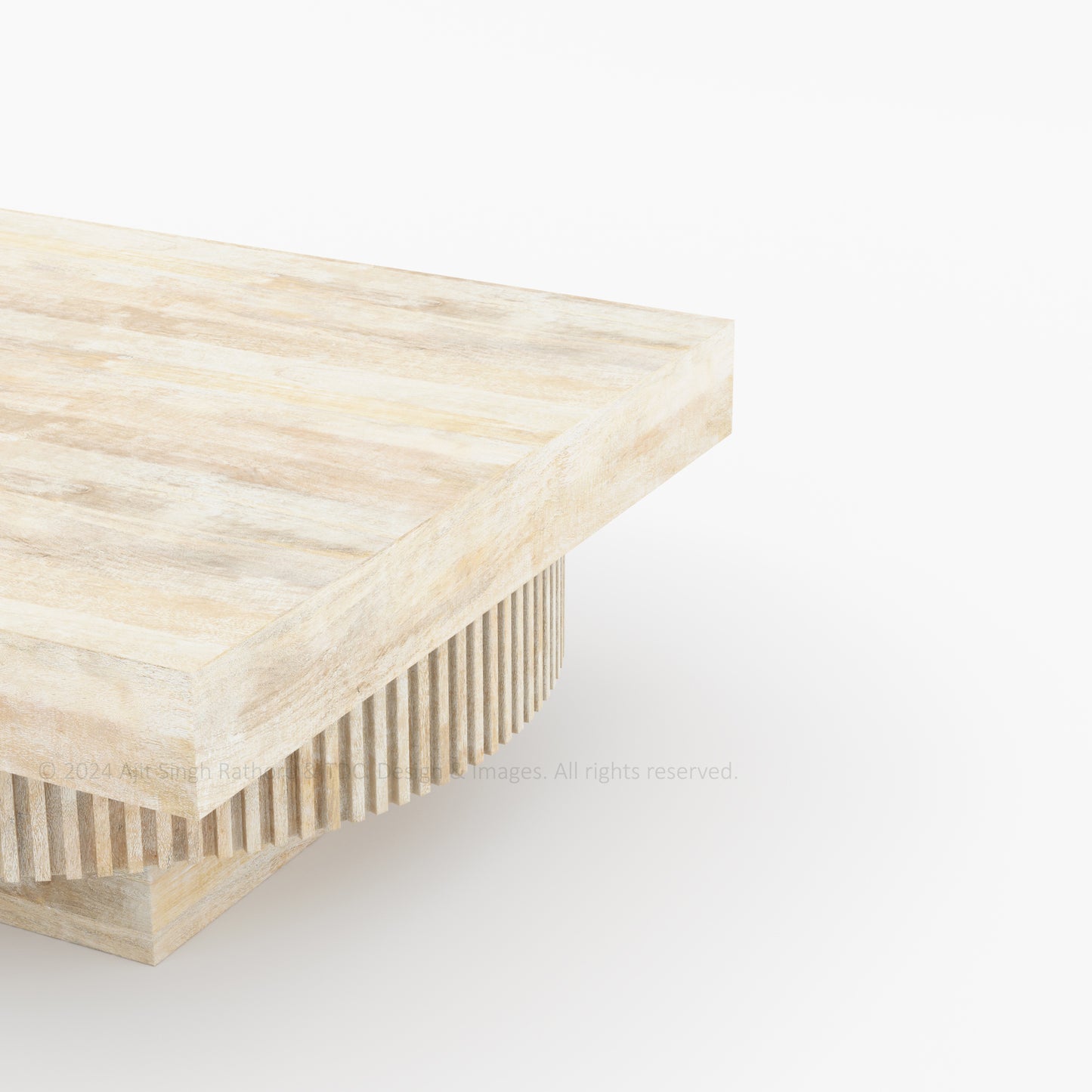 Rustique Square Mango Wood Coffee Table