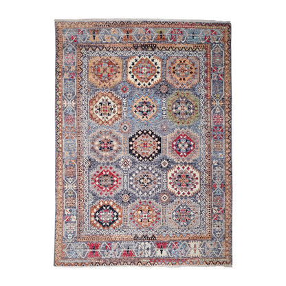 Tuscany Geometric Vintage Oushak Hand-Knotted Wool Rug