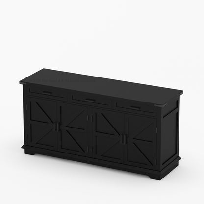 Lincoln Estate Cross-Panel Wine Bar Cabinet