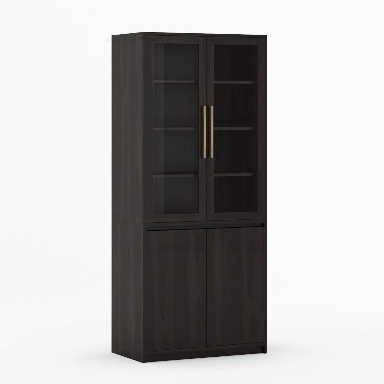 Girtin Solid Wood Wine &amp; Coffee Bar Hutch with White Quartz Countertop – 99” Width