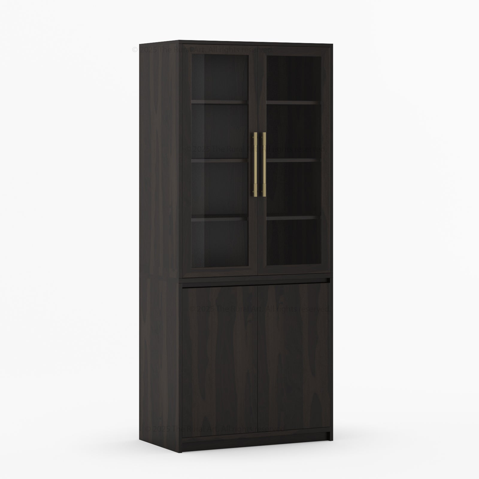 Girtin Solid Wood Wine &amp; Coffee Bar Hutch with White Quartz Countertop – 99” Width