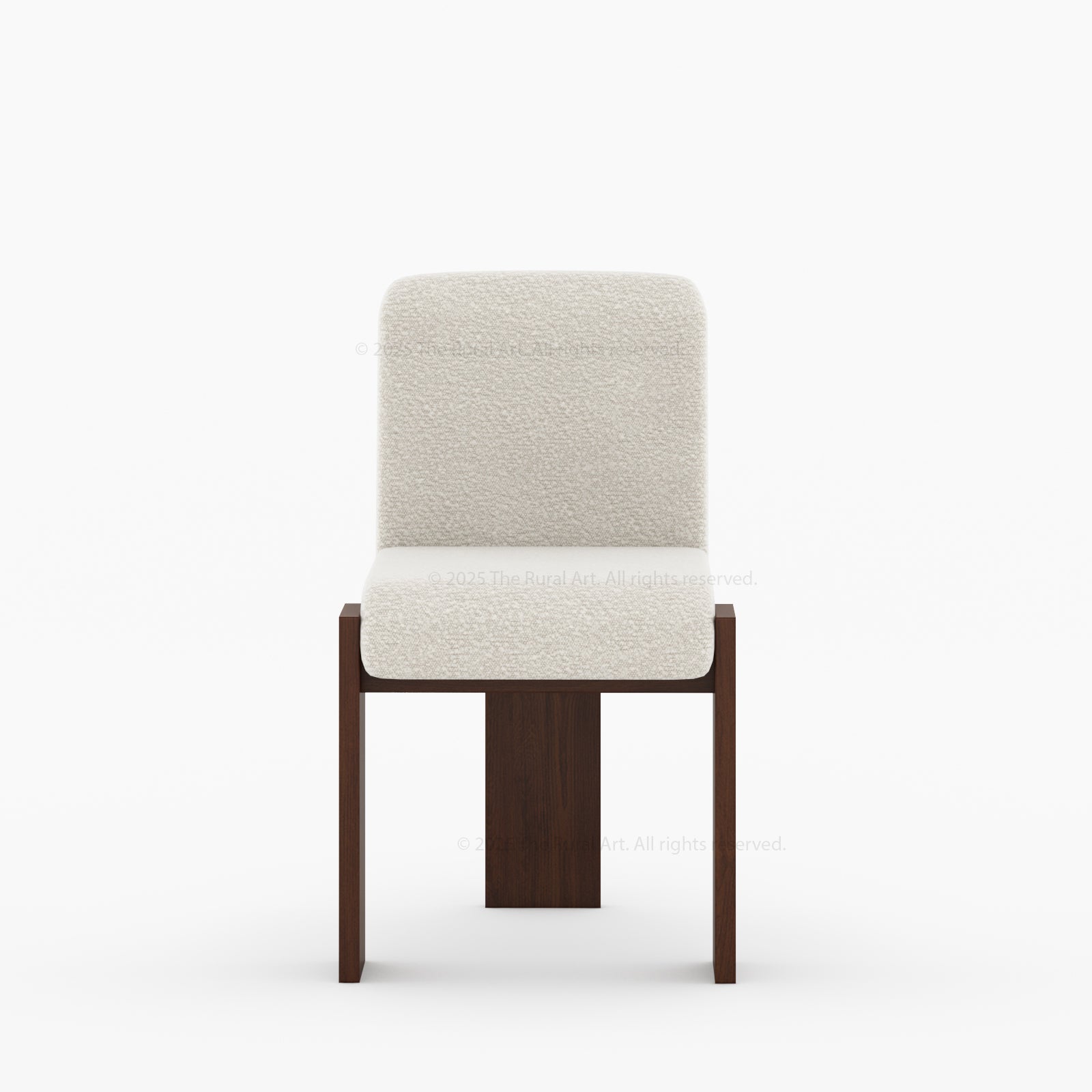 Marion Curved Boucle Upholstered Dining Chair