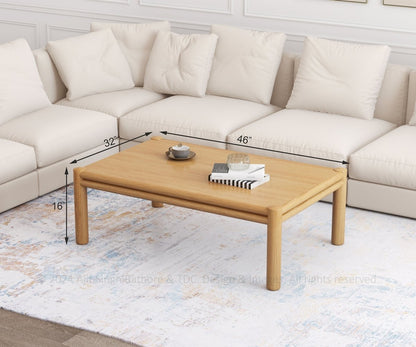 Anniston Teak Wood Rectangle Coffee Table