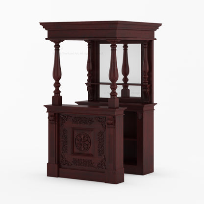 Italian Luxury Ornate Carved Wine Bar - Made in Italy