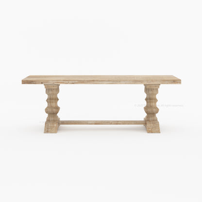 Crossett Solid Wood Double Pedestal Dining Table