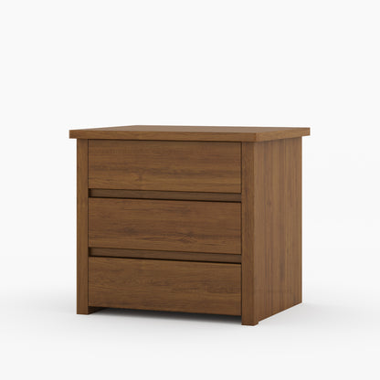 Dallas Modern Solid Wood Nightstand with Clean-Line Drawer Design