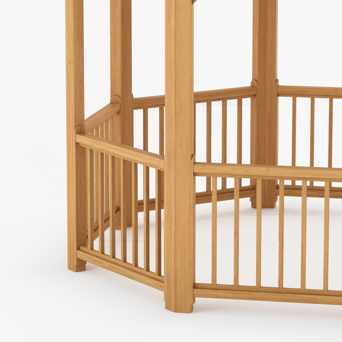 Bellingham 12ft Round Solid Teak Wood Outdoor Garden Gazebo