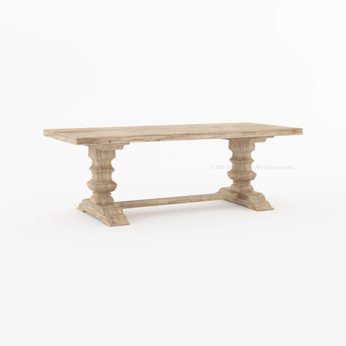 Crossett Solid Wood Double Pedestal Dining Table