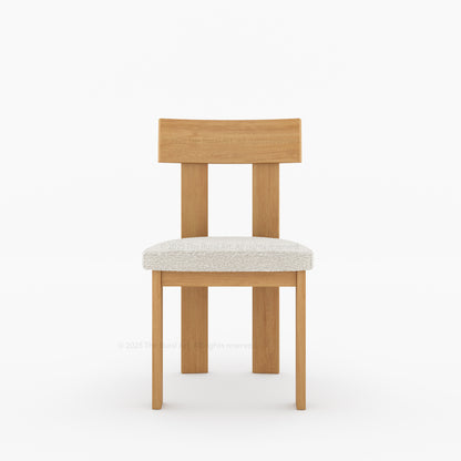 Fontana Modern Scandinavian Solid Wood Dining Chair