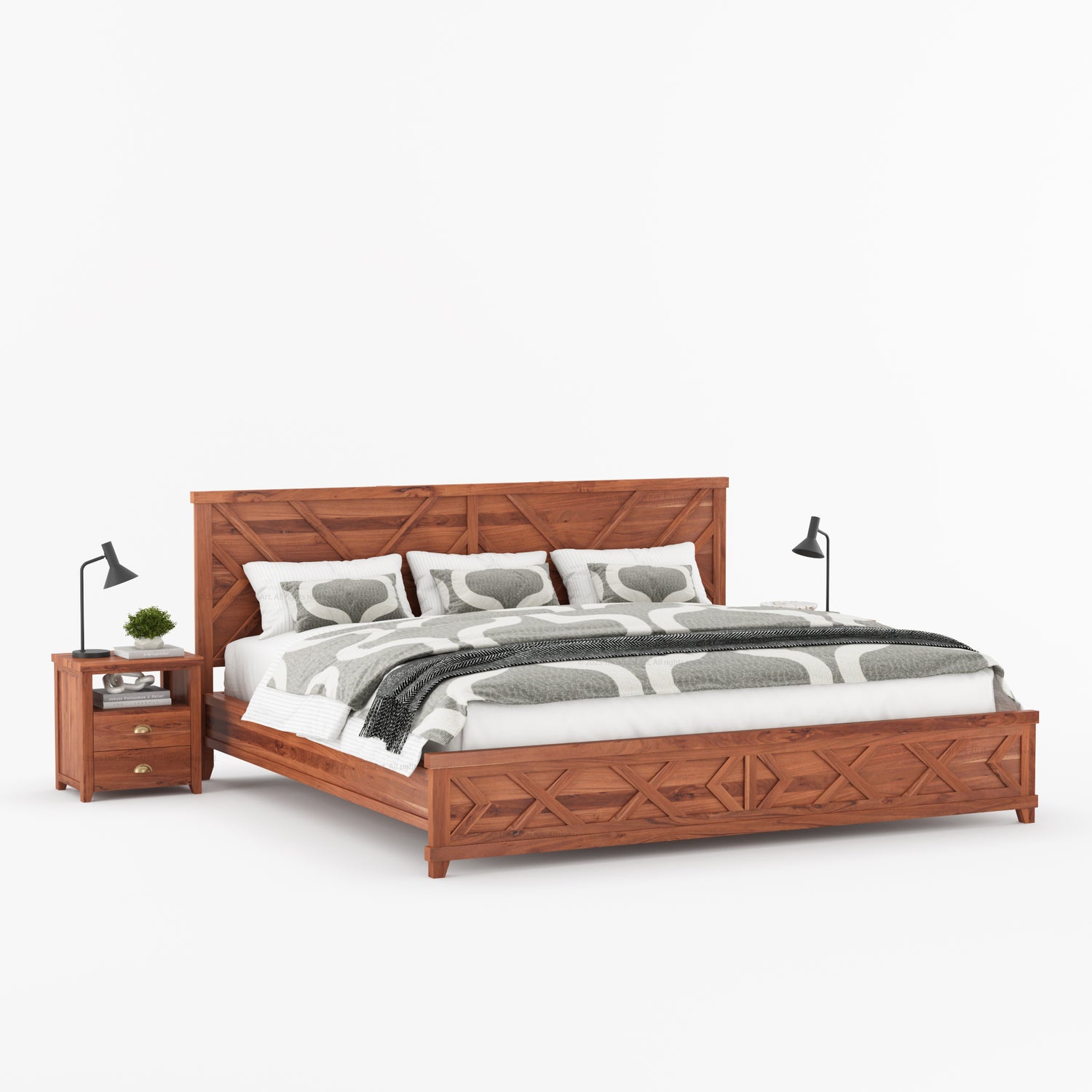 Baytown 6-Piece Solid Wood Platform Bedroom Set
