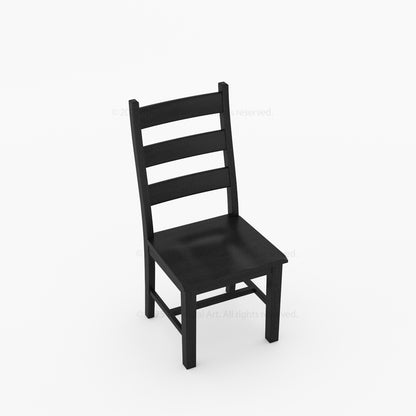 Rome Round Carved Pedestal Dining Table &amp; Ladder-Back Chair Set