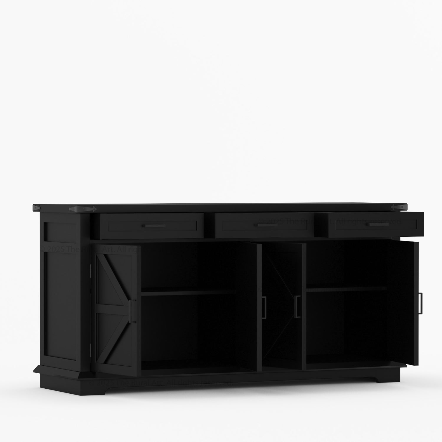 Lincoln Estate Cross-Panel Wine Bar Cabinet