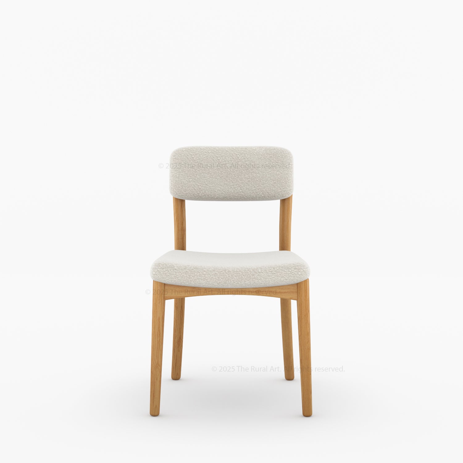 New York Modern Dining Chair | Solid Wood Frame with Bouclé Upholstery
