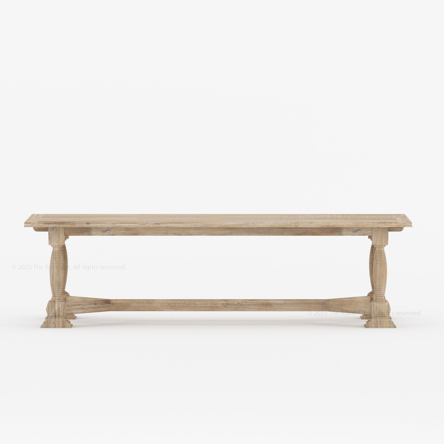 Monterey Turned-Leg Solid Wood Rectangle Dining Table