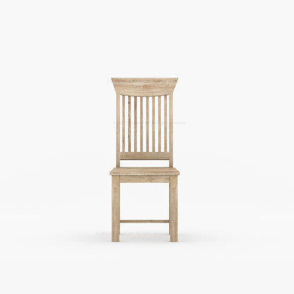 Anniston High-Back Solid Wood Dining Chair