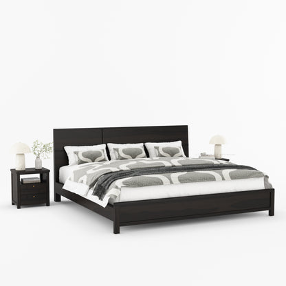 Princeton Bedroom Collection with Geometric Wood Detailing