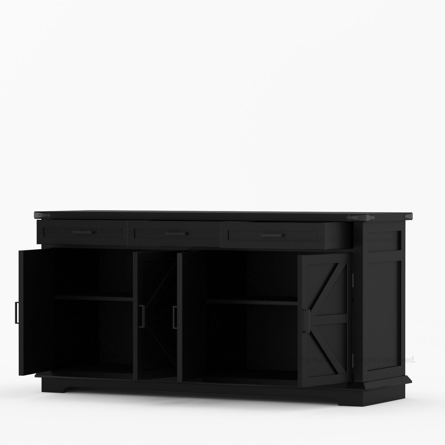 Lincoln Estate Cross-Panel Wine Bar Cabinet