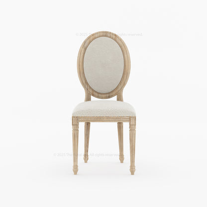Crossett Oval Back Dining Chair Solid Wood with Upholstered Comfort