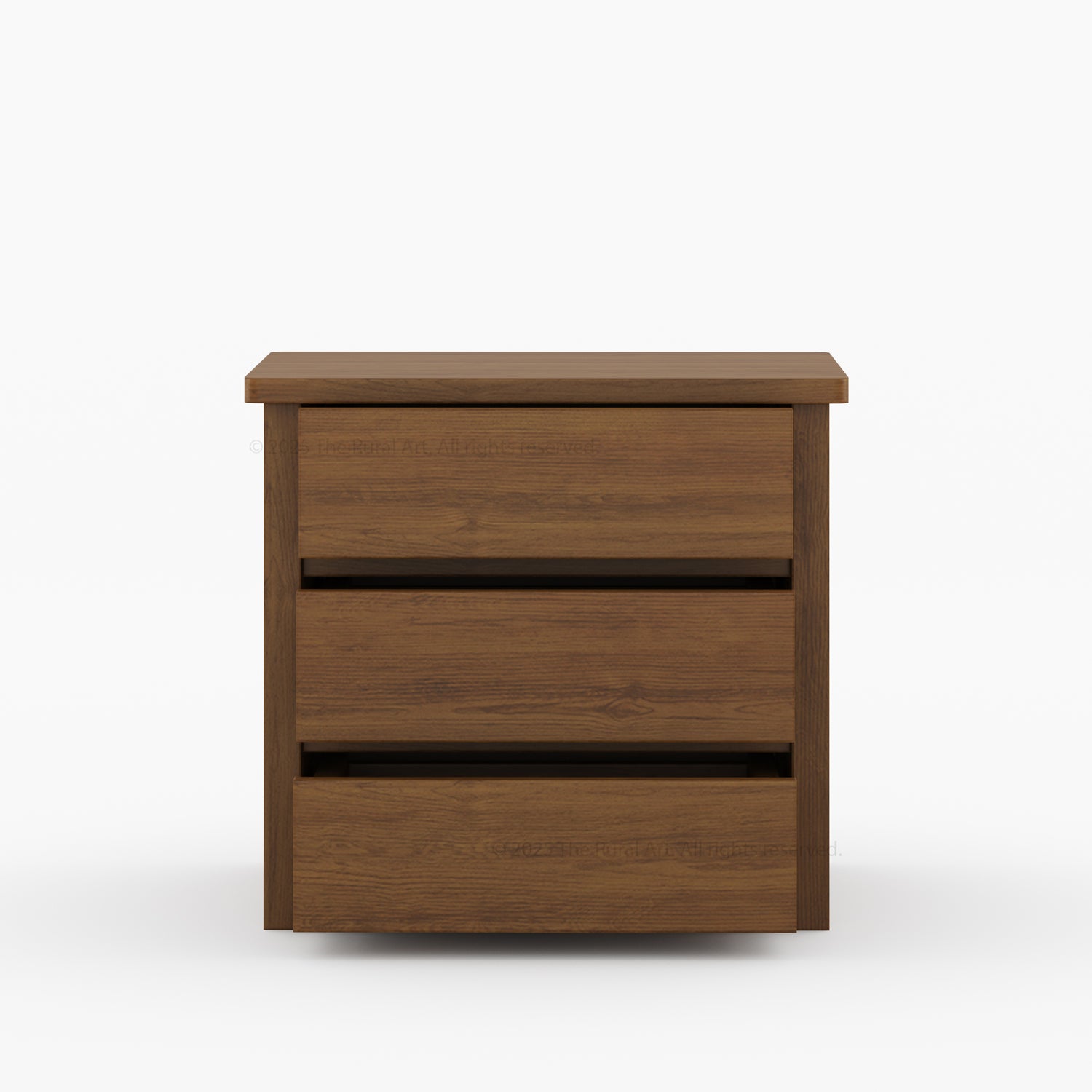 Dallas Modern Solid Wood Nightstand with Clean-Line Drawer Design