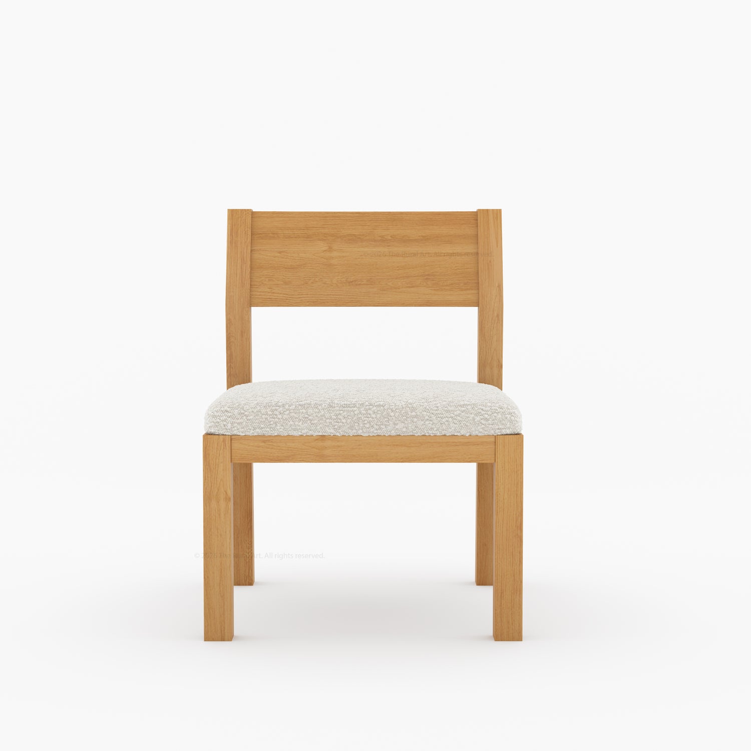 Novato Modern Solid Wood Upholstered Dining Chair