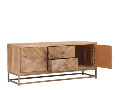 Albany Rustic Solid Wood TV Media Console