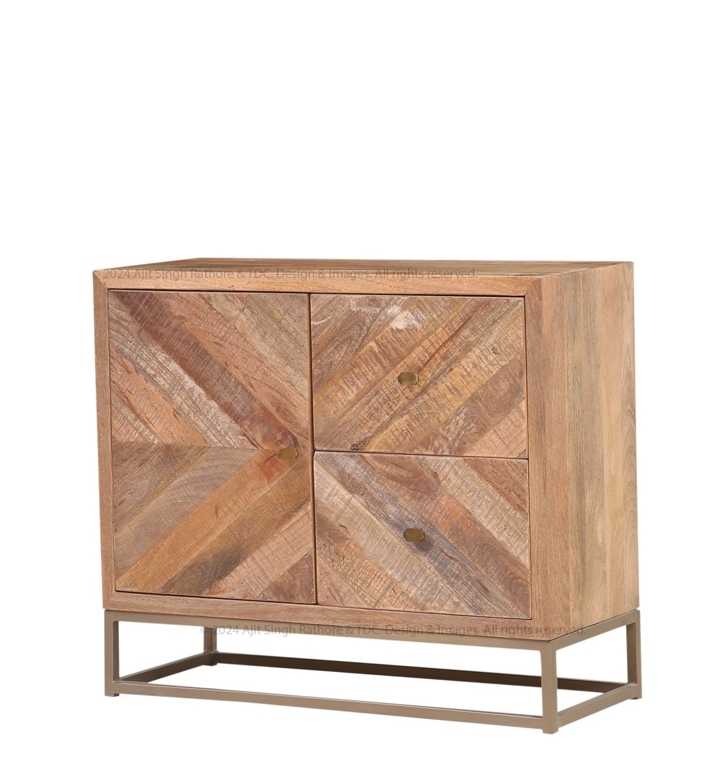 Albany Rustic Solid Wood TV Media Console