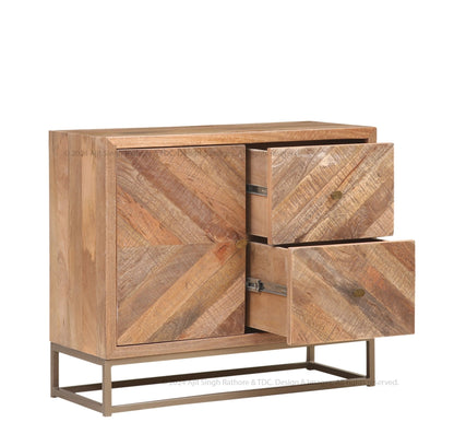 Albany Rustic Solid Wood TV Media Console