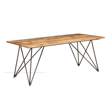 Millville Crossbeam Solid Wood Dining Table