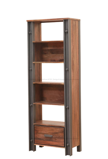 Montclair Solid Wood Industrial Charm Bookshelf