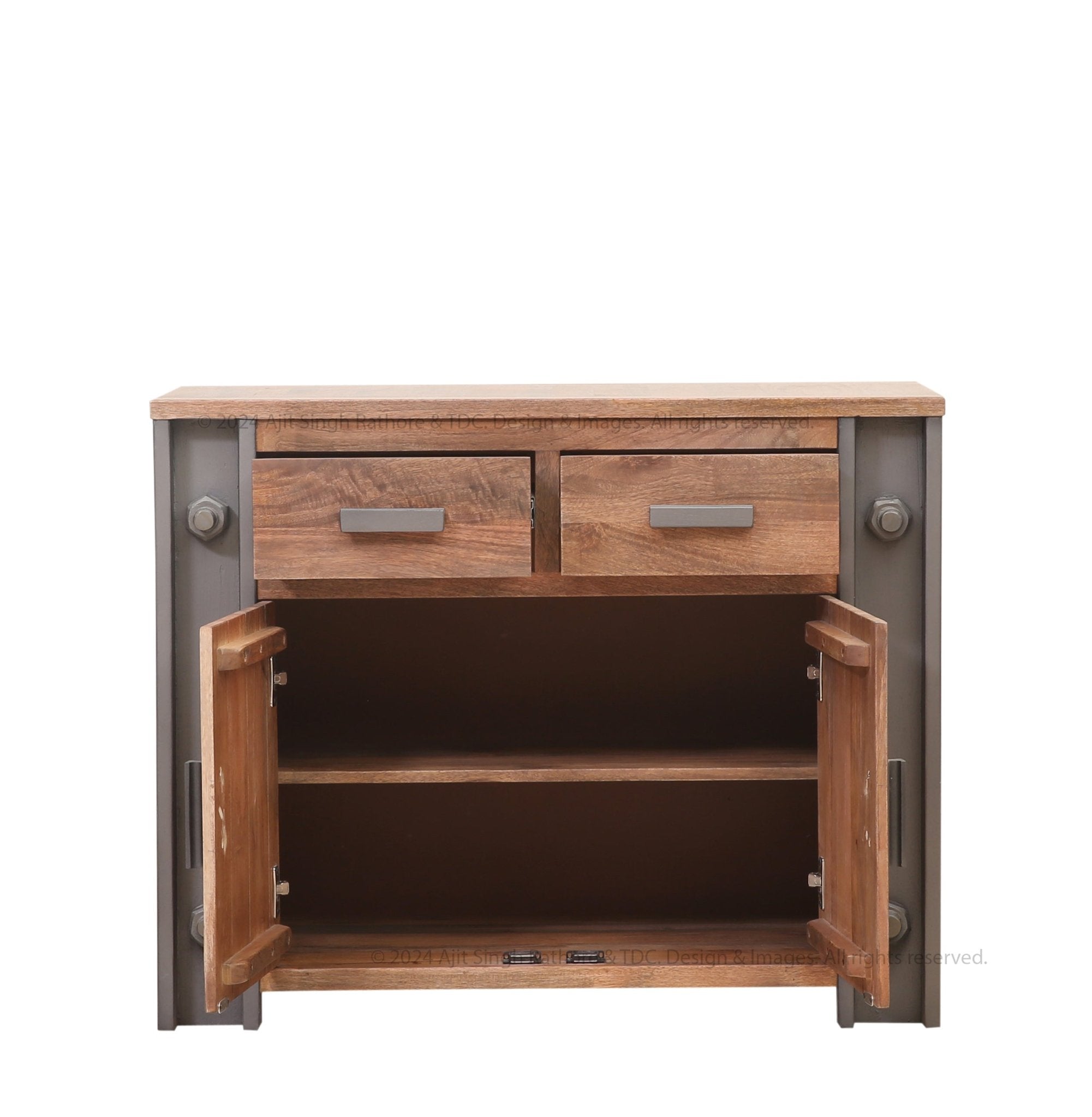 Montclair Rustic Industrial Storage Cabinet