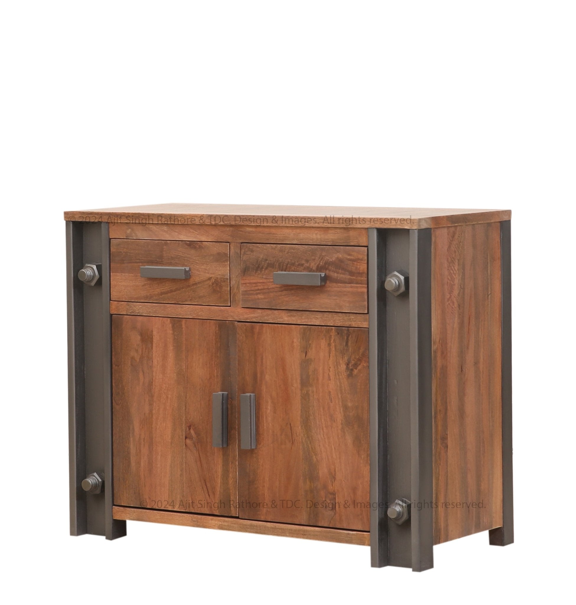 Montclair Rustic Industrial Storage Cabinet