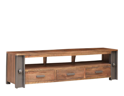 Camden Industrial Solid Wood TV Stand &amp; Media Console