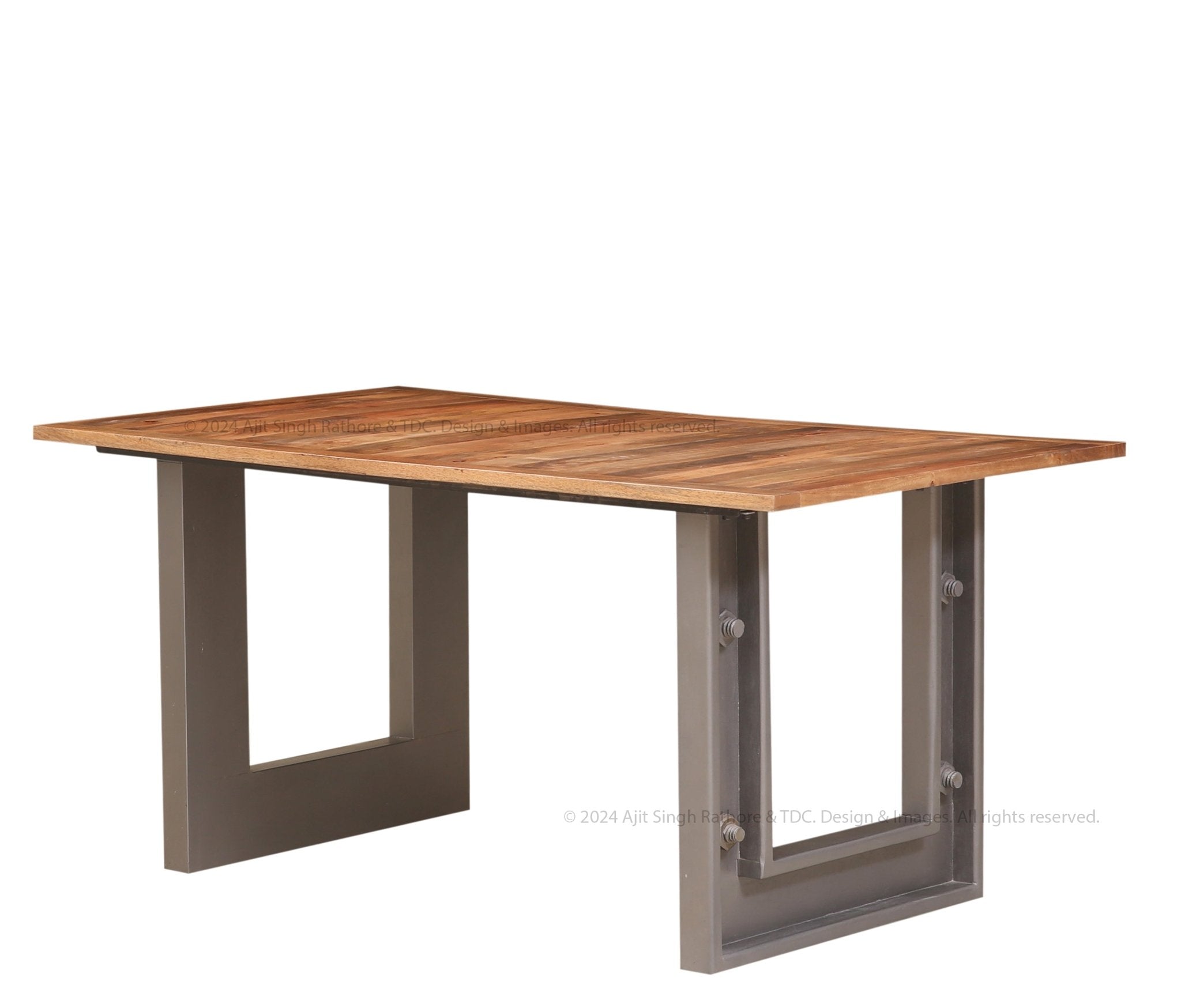 Montclair Solid Wood Industrial Charm Dining Table