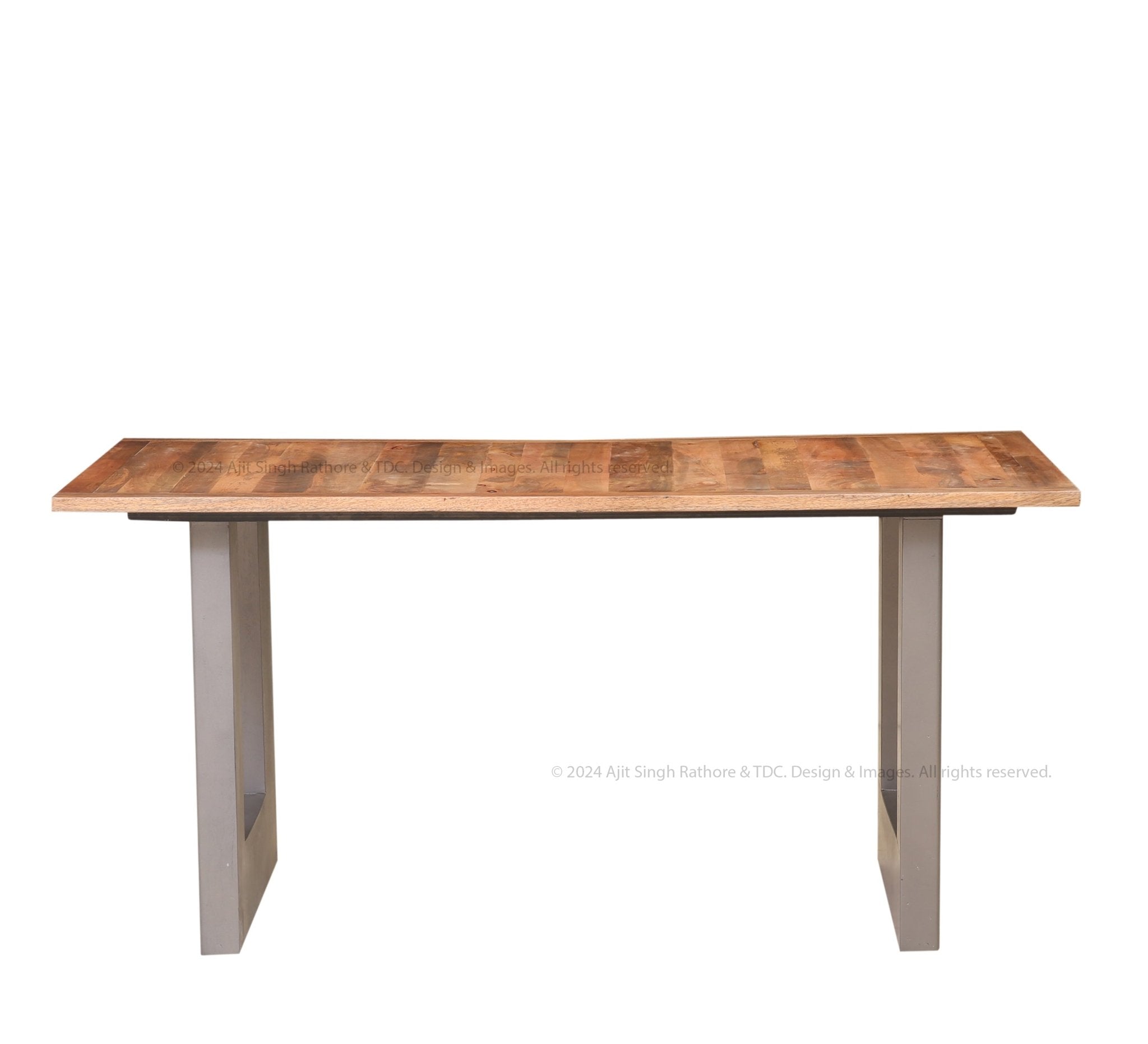 Montclair Solid Wood Industrial Charm Dining Table