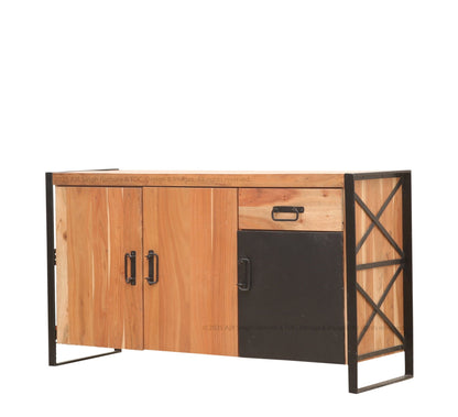 Hackensack Industrial Solid Wood Sideboard