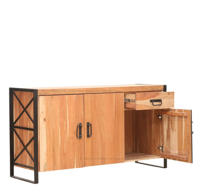 Hackensack Industrial Solid Wood Sideboard