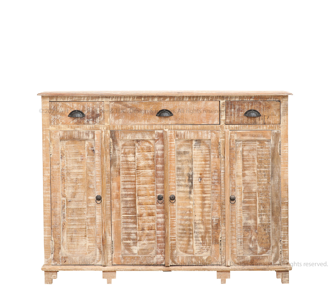 Princeton Rustic Solid Wood Tall Sideboard